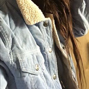 Casual Baby Blue Spring Outfit Aéropostale American Denim Jacket